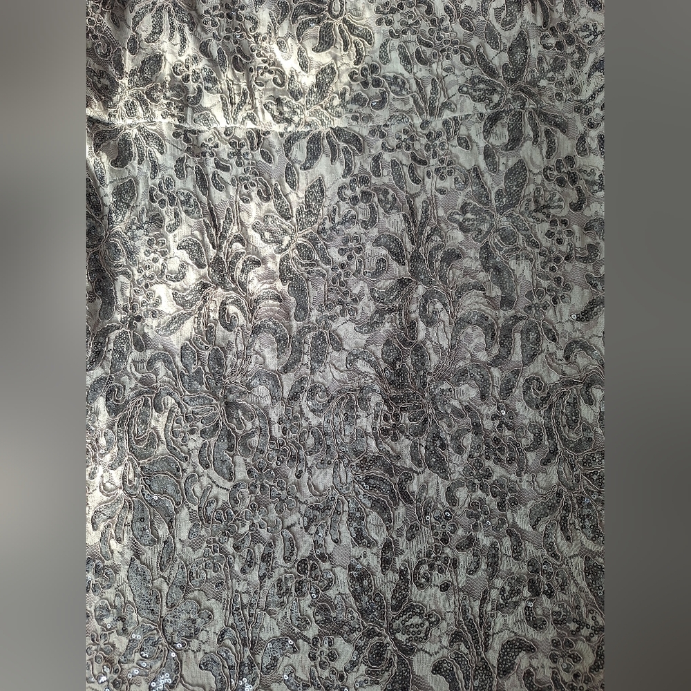 Alex Evenings Silver Patterned Maxi Dress - Picture 10 of 12